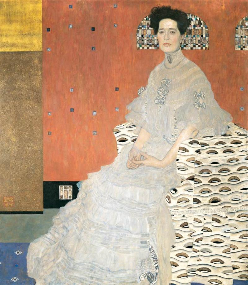 Meisterwerke im Fokus: 150 Jahre Gustav Klimt  Gustav Klimt  Fritza Riedler, 1906  Öl auf Leinwand  153 x 133 cm  Belvedere, Wien  © Belvedere, Wien