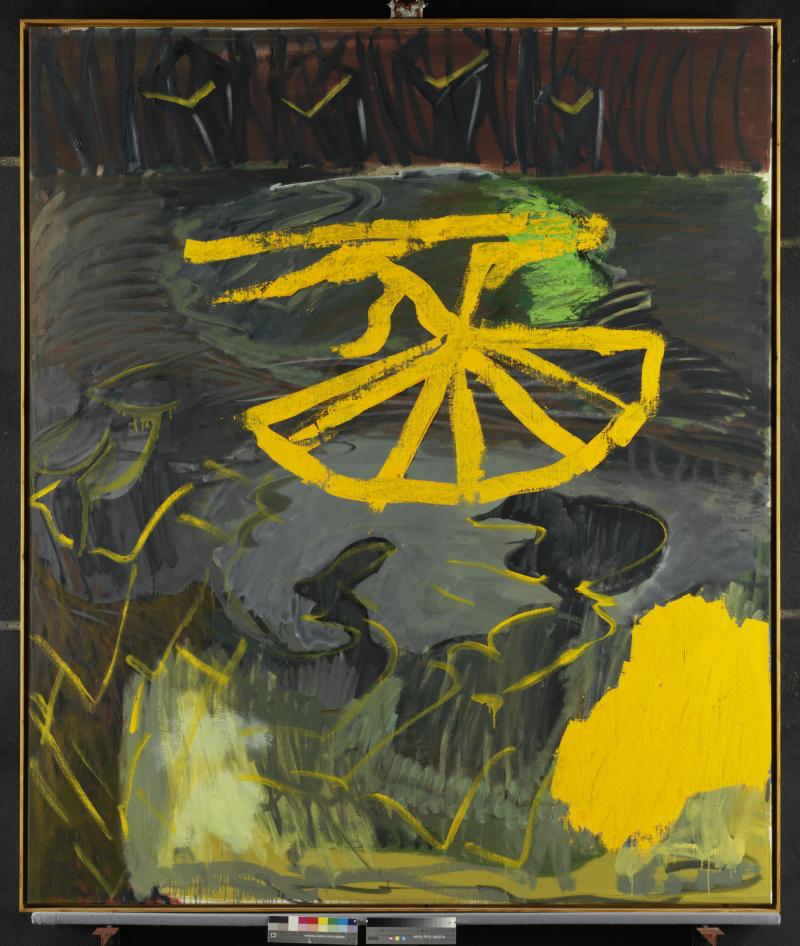 Per Kirkeby, Mellemtid II, 1990, Öl auf Leinwand, 200 x 170 cm, MHK, Neue Galerie