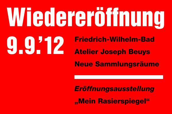 9.9.12: Atelier von Joseph Beuys wird Teil des Museum Kurhaus Klev