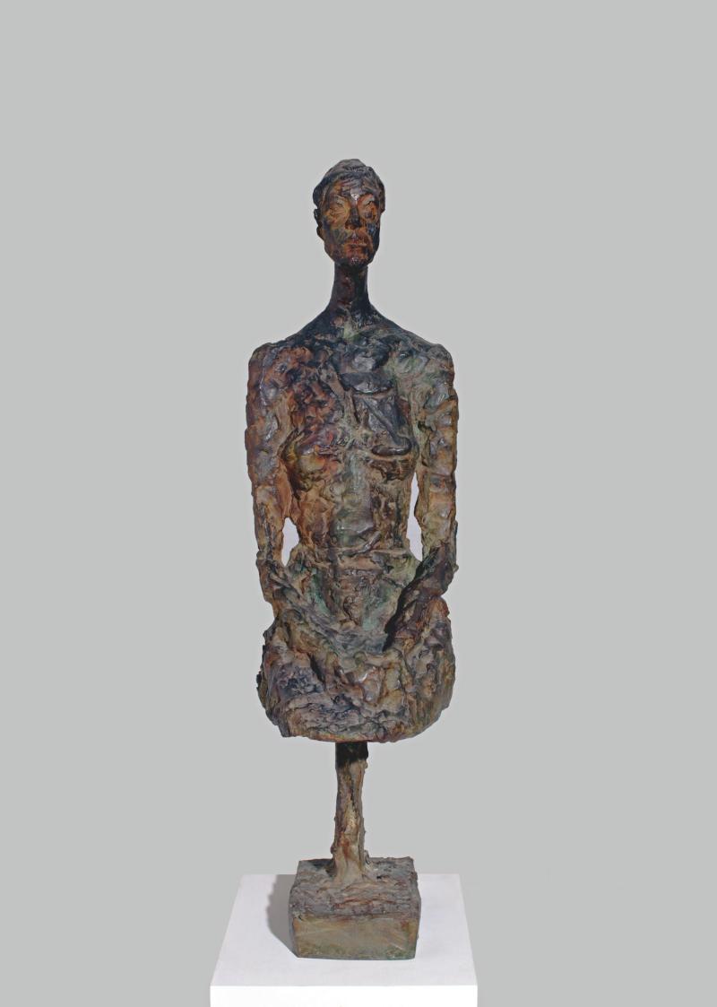 Alberto	   Giacometti	    Annette	   sitzend,	   1958/59	    Bronze,	   81,3	   x	   21,6	   x	   30,5	   cm	    AL:	   1/6	    Werk:	   ©	   VBK,	   Wien,	   2012	   