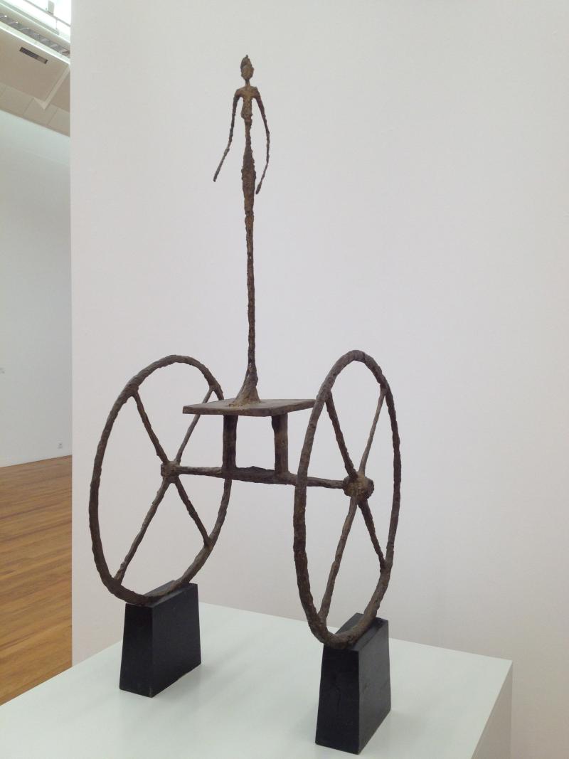 Alberto Giacometti Le chariot, 1950 Holz, Bronze, 167 x 69 x 69 cm Kunsthaus Zürich, Alberto Giacometti-Stiftung © Succession Giacometti / 2012 ProLitteris, Zürich