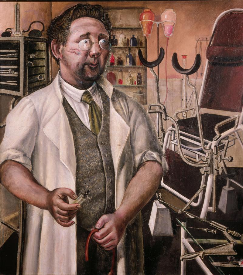 Otto Dix Bildnis Doktor Hans Koch 1921 Öl auf Leinwand 100,5 x 90 cm Museum Ludwig, Köln © VG Bild-Kunst Bonn, 2012