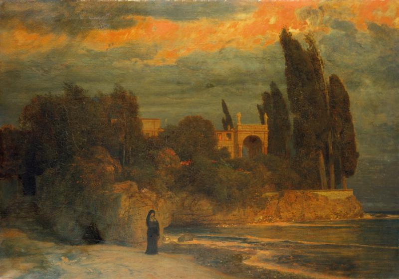 Arnold Böcklin (1827–1901) Villa am Meer, 1871–1874 Öl auf Leinwand, 108 × 154 cm Städel Museum, Frankfurt am Main