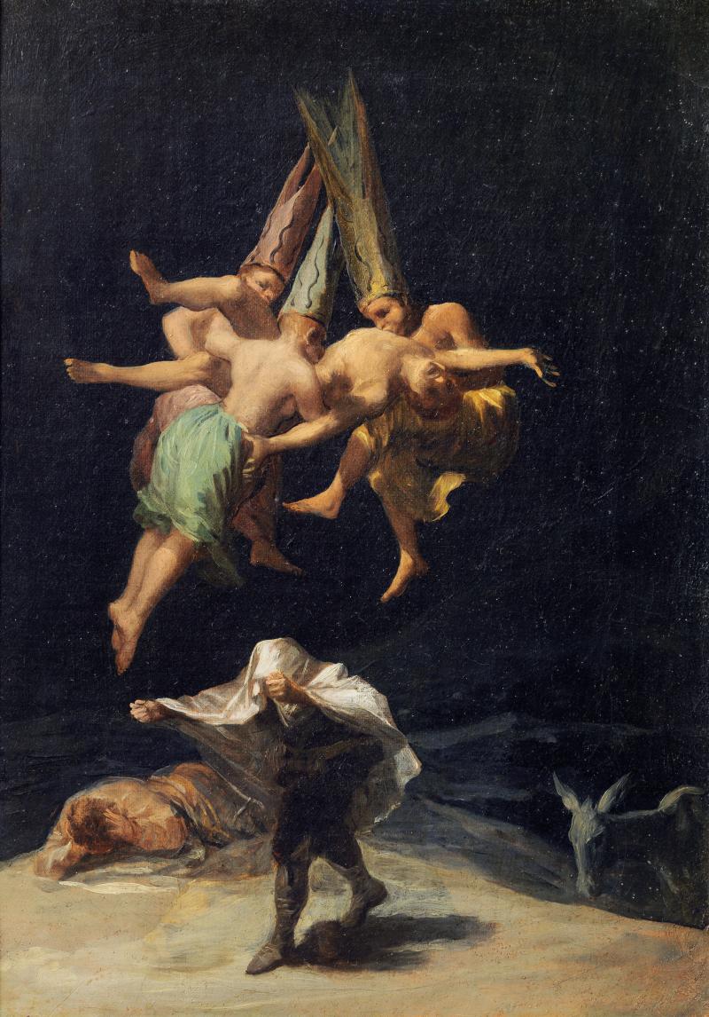 Francisco de Goya (1746–1828) Flug der Hexen, 1797/98 Öl auf Leinwand, 43 × 30,5 cm Museo Nacional del Prado, Madrid © Museo Nacional del Prado, Madrid