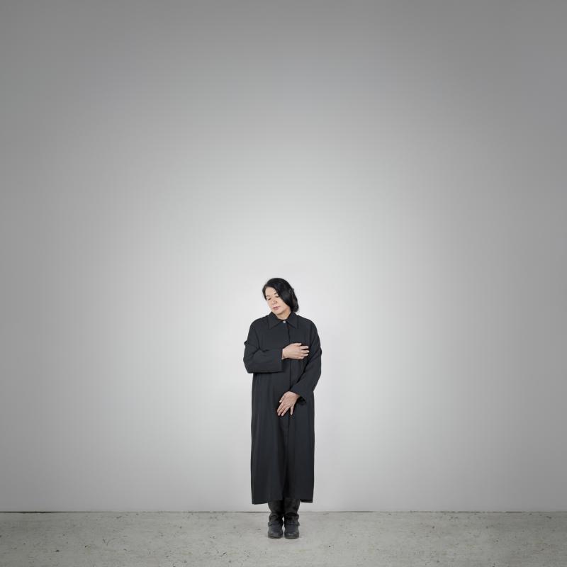 Marina Abramović Measuring Body Heat, from the series ''With Eyes Closed I See Happiness'', 2012 Triptych; three, color, fine art pigment prints 160 x 160 cm each © Marina Abramović Courtesy Marina Abramović Archives