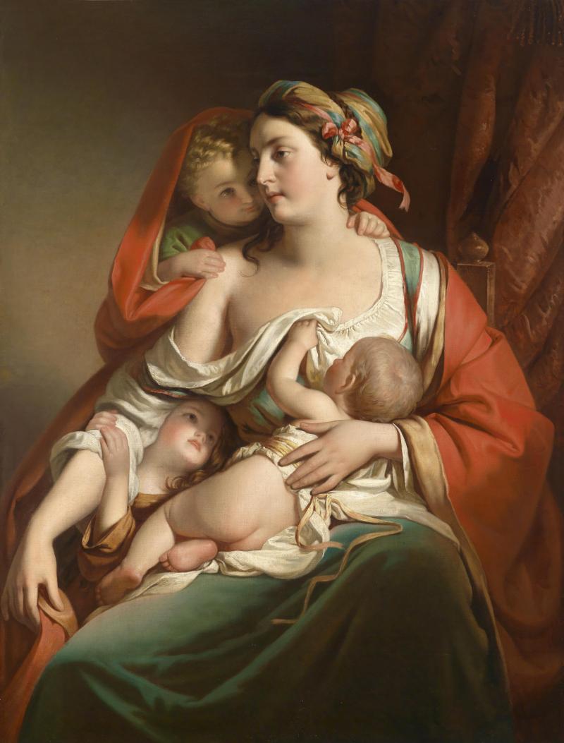 Fotonachweis: Dorotheum Friedrich von Amerling (1803-1887), Caritas (Köchin Katharina), Öl/Leinwand, 135 x 105 cm, erzielter Preis € 122.300