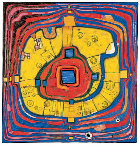 Hundertwasser 931 DER KLEINE WEG, 1991 © KUNST HAUS WIEN, 2012