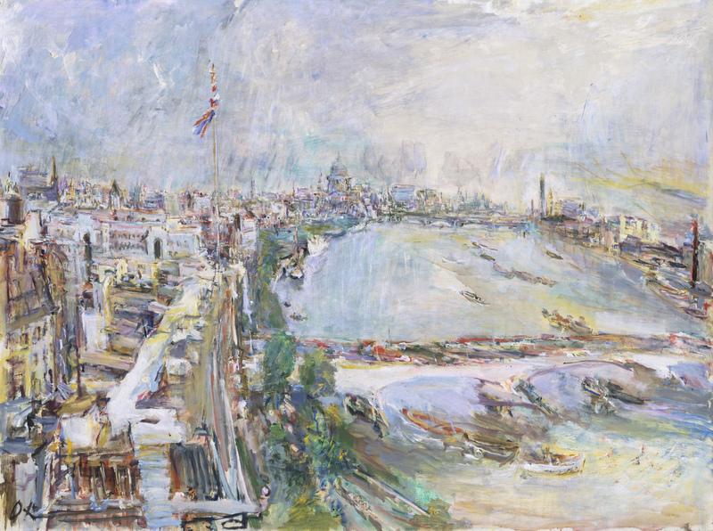 Oskar Kokoschka, London, Blick auf die Themse vom Shell Mex Building, 1959 © Tate © Fondation Oskar Kokoschka/VBK, Wien 2013