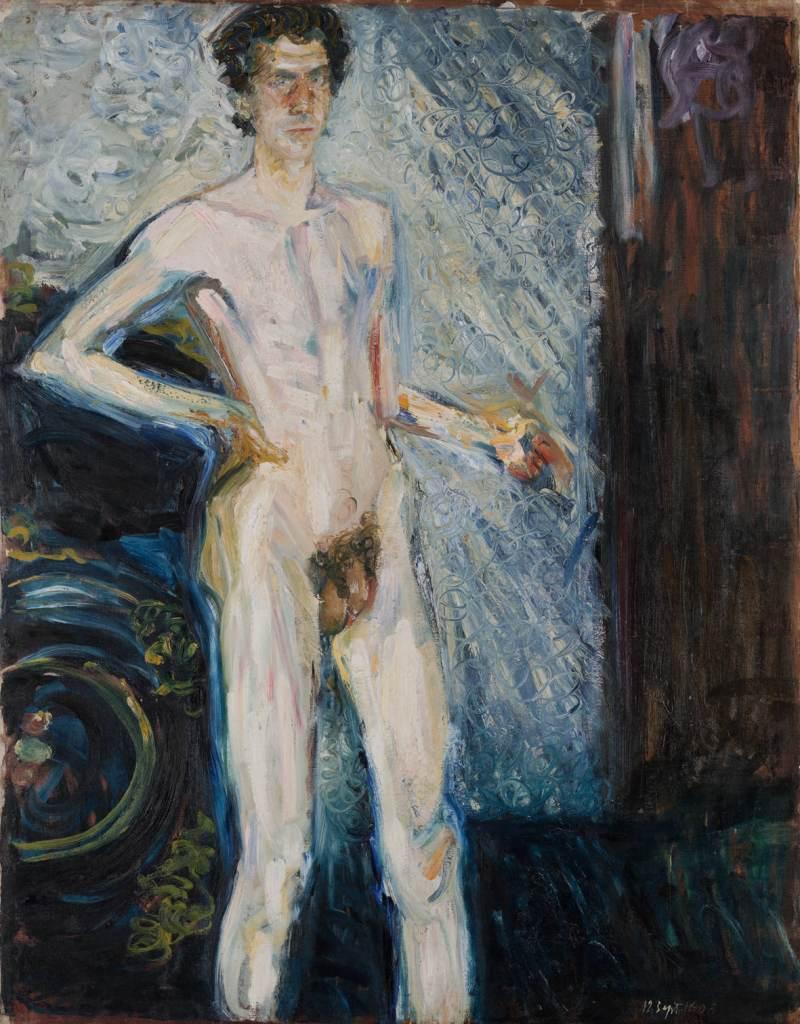 Richard Gerstl, Selbstakt mit Palette, 1908 © Leopold Museum, Wien, Inv. 651