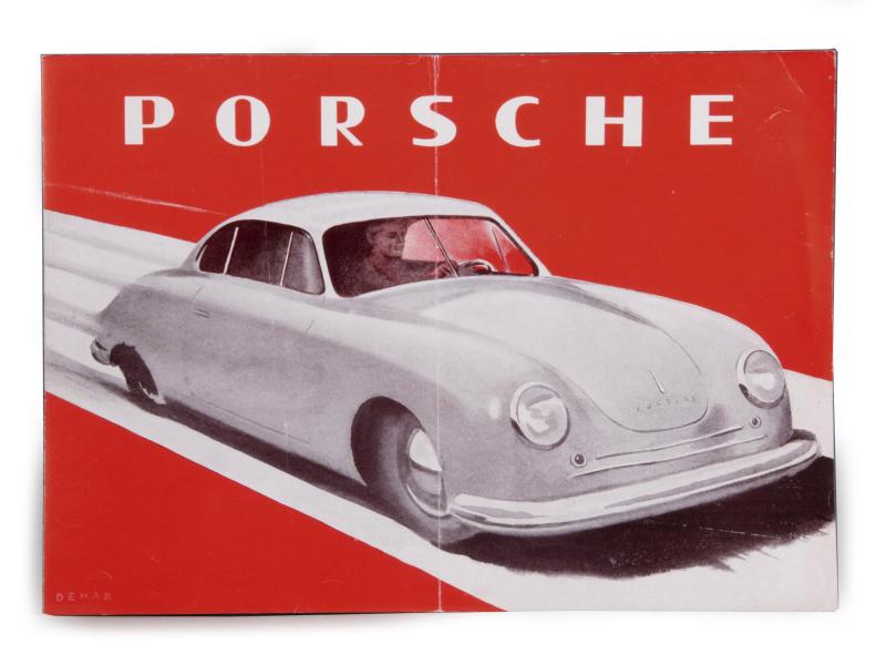 Porsche Gmünd Verkaufsprospekt "356 Stromlinien-Limousine", Rufpreis € 500 Fotonachweis: Dorotheum