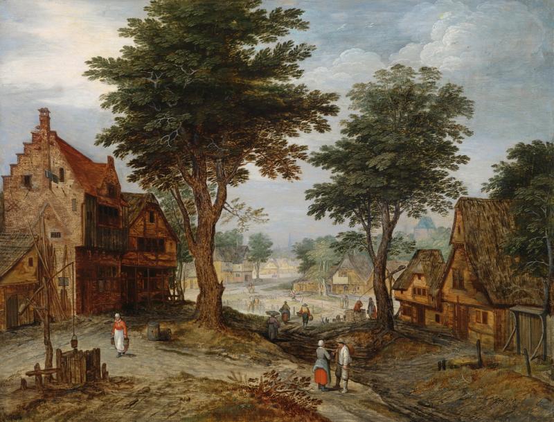 Jan Brueghel II (1601 - 1678) Dörfliche Szene, Auktion 17. April 2013, Schätzwert € 120.000 - 160.000 Fotonachweis: Dorotheum