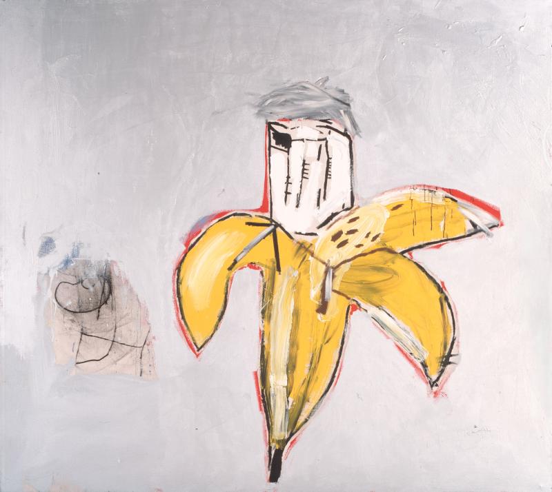 Jean - Michel Basquiat B rown Spots (Portrait of Andy Warhol as a Banana) , 19 84 Sammlung Bischofberger, Schweiz © Foto: Galerie Bruno Bischofberger, Schweiz © The Estate of Jean - Michel Basquiat © VBK, Wien , 2013