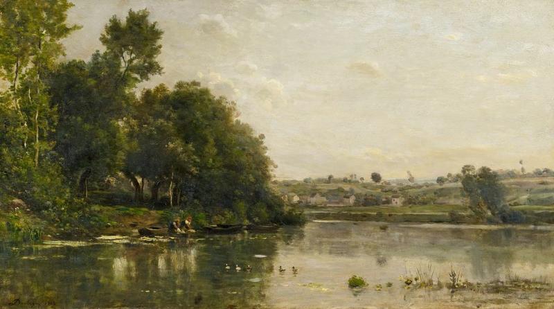 Charles Francois Daubigny  An den Ufern der Oise | Öl auf Leinwand  37,5 x 67cm  Ergebnis: 60.000 Euro