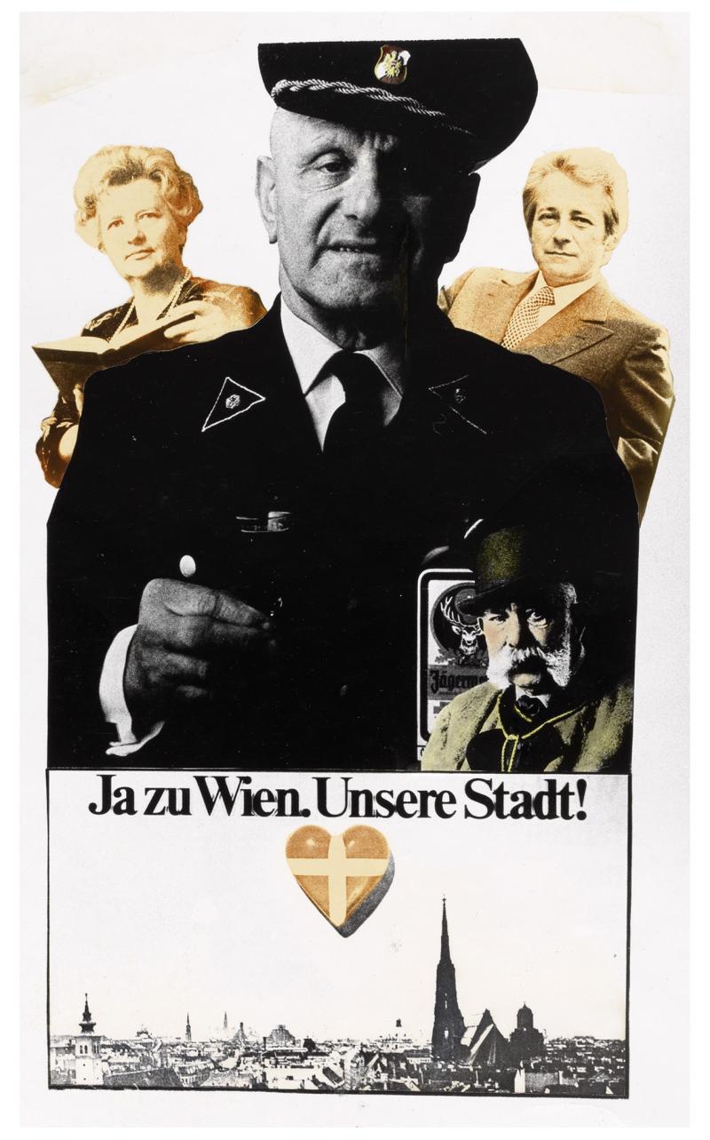 "Ja zu Wien: Unsere Stadt", 1976 Collage: Stefan Weber © Stefan Weber