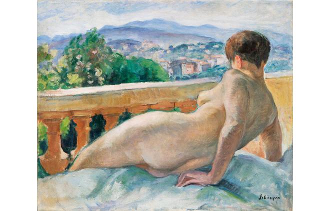 Henri Lebasque, Le Cannet - Nu sur la terrasse