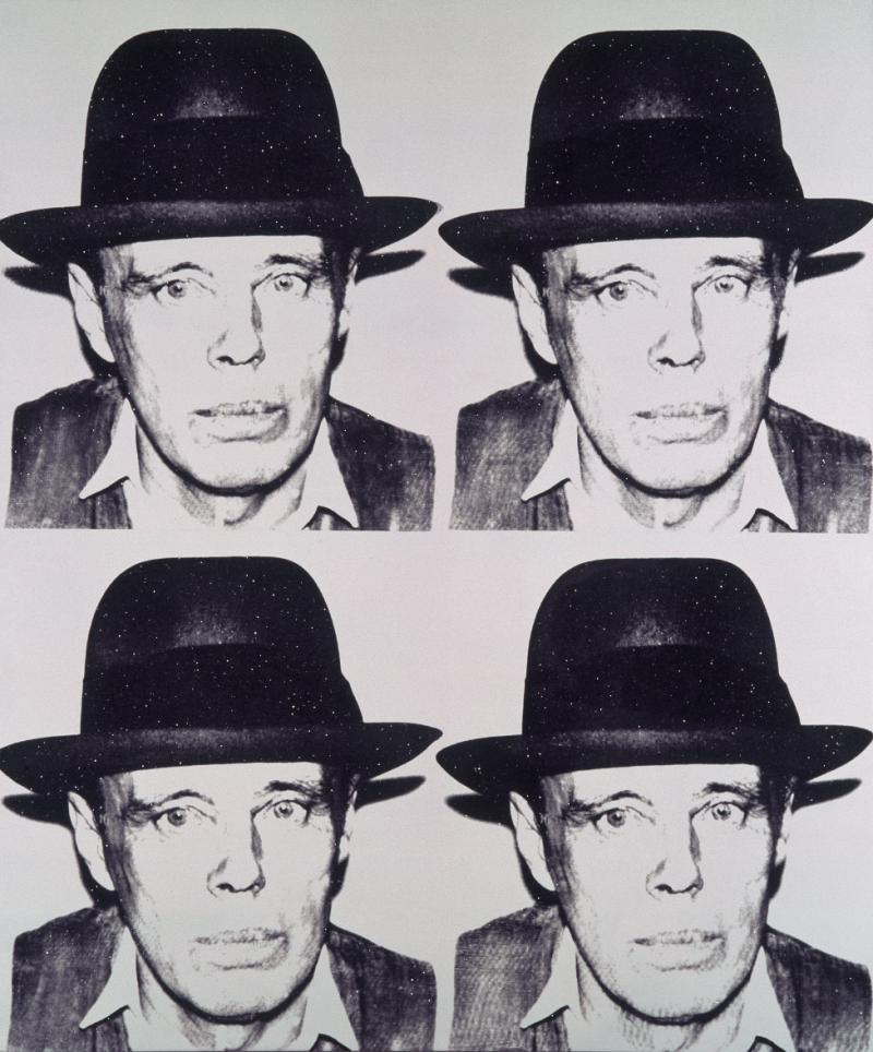 KÖNIGSKLASSE - Kunstwerke aus der Pinakothek der Moderne in Schloss Herrenchiemsee  Andy Warhol (1928 - 1987), Joseph Beuys, 1980  Siebdruck, Kunstharz und Diamantstaub auf Leinwand, 213,5 x 178 cm, © 2013 The Andy Warhol Foundation for the Visual Arts Inc. / Artists Rights Society ARS, New York