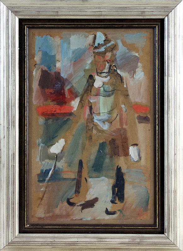 Katalog-Nr. 27 Georges Rouault (1871 - 1958) - Gouache auf Papier, "Clown", 1908   • Kategorie: Gemälde   • Limit: 18.000,00 EUR