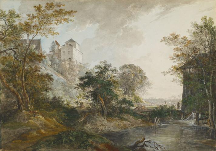 Johann Georg von Dillis (1759–1841)Schloss Harlaching bei München, um 1790, Aquarell über Bleistift, © Contemporary Editions Ltd, London