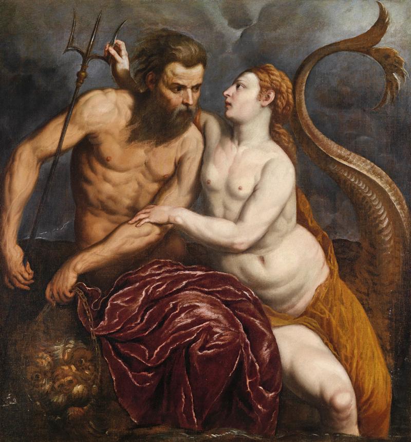 Paris Bordon (1500 - 1571) Neptun und Amphitrite, Öl/Leinwand, 106 x 98,5 cm Schätzwert € 100.000 - 150.000 Auktion 15. Oktober 2013