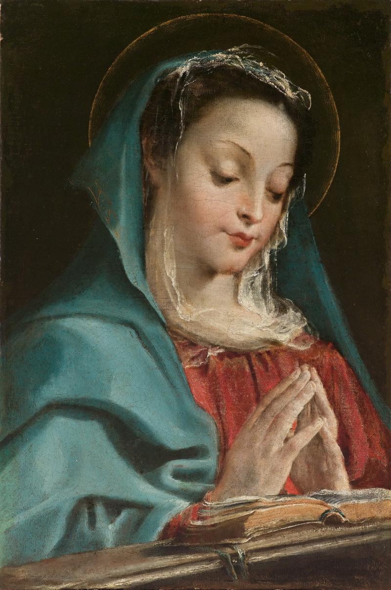 Annibale Carracci (1560 - 1609) Betende Madonna, Öl/Leinwand, 62,3 x 41,5 cm erzielter Preis € 389.300 Auktion 15. Oktober 2013