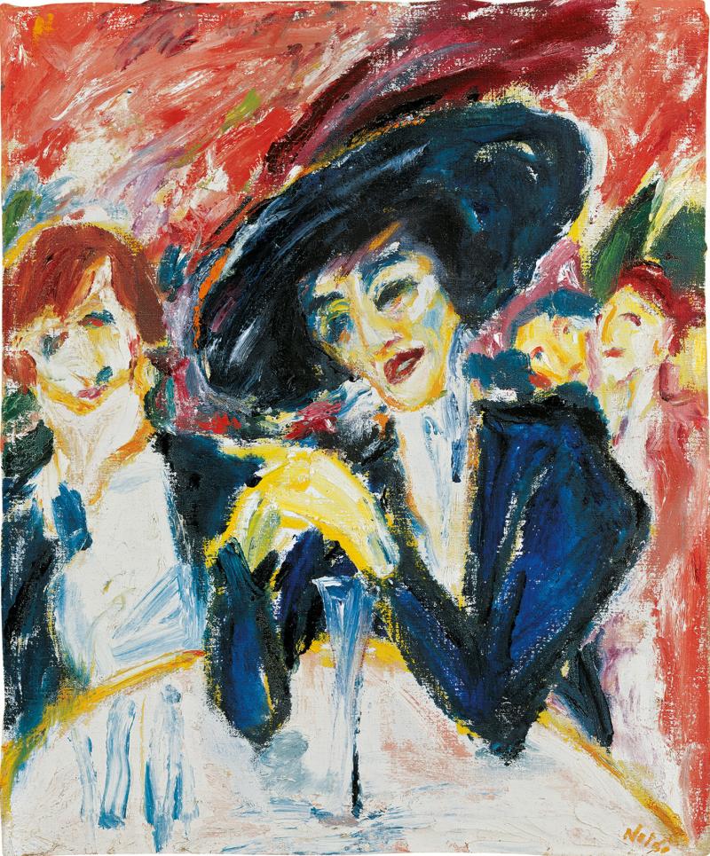 Emil Nolde  Am Weintisch, 1911  Ölfarben auf Leinwand  88,5 x 73,5 cm  © Nolde Stiftung Seebüll