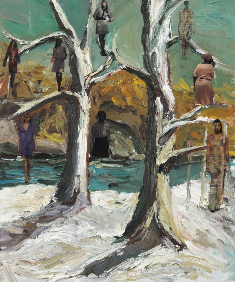 Przemek Matecki Trees, 2012 oil on plywood Courtesy of Raster Gallery