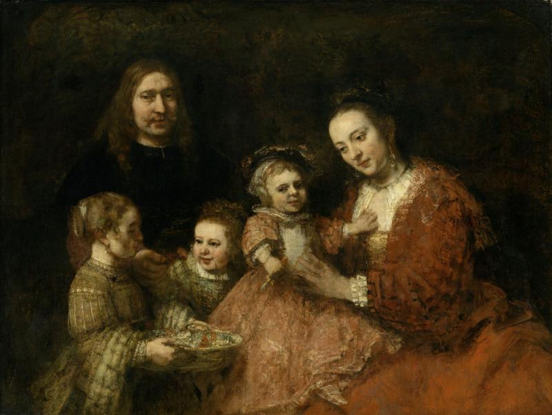 Family portrait, Rembrandt Harmensz. van Rijn, c. 1665. Herzog Anton Ullrich Museum, Braunschweig