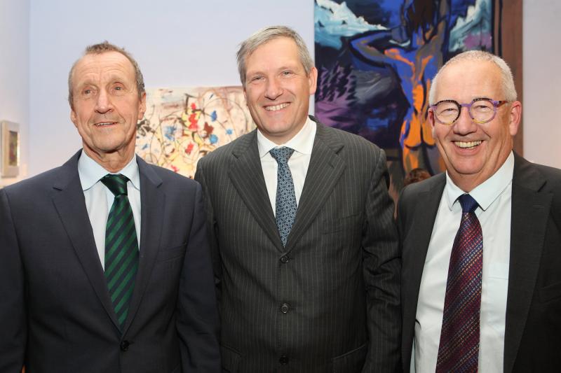 Dr. Ernst Ploil (Geschäftsführer im Kinsky), Meinhard Platzer (CEO LGT Bank Österreich), Michael Kovacek (Geschäftsführer Auktionshaus im Kinsky)