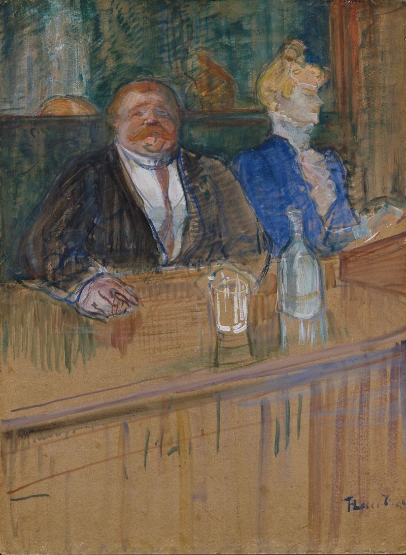 Henri de Toulouse - Lautrec Im Café. Der Patron und die bleichsüchtige Kassiererin , 1898 Kunsthaus Zürich © Kunsthaus Zürich, 2013