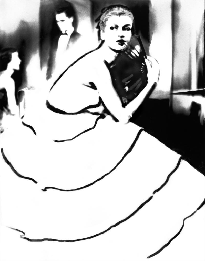 "Born to dance", Margie Cato, Kleid von Emily Wilkins, New York, 1950, neu interpretiert 1994 © Estate Lillian Bassman