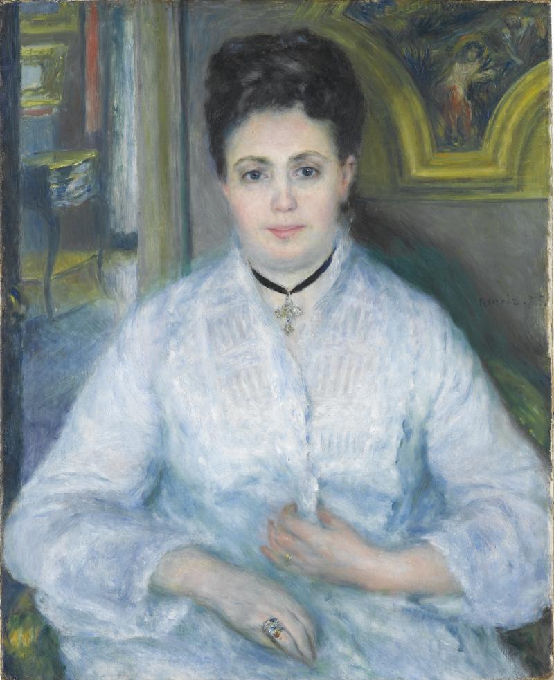 Auguste Renoir, Madame Victor Choquet, 1875, Öl auf Leinwand, 75 cm x 60 cm, Staatsgalerie Stuttgart