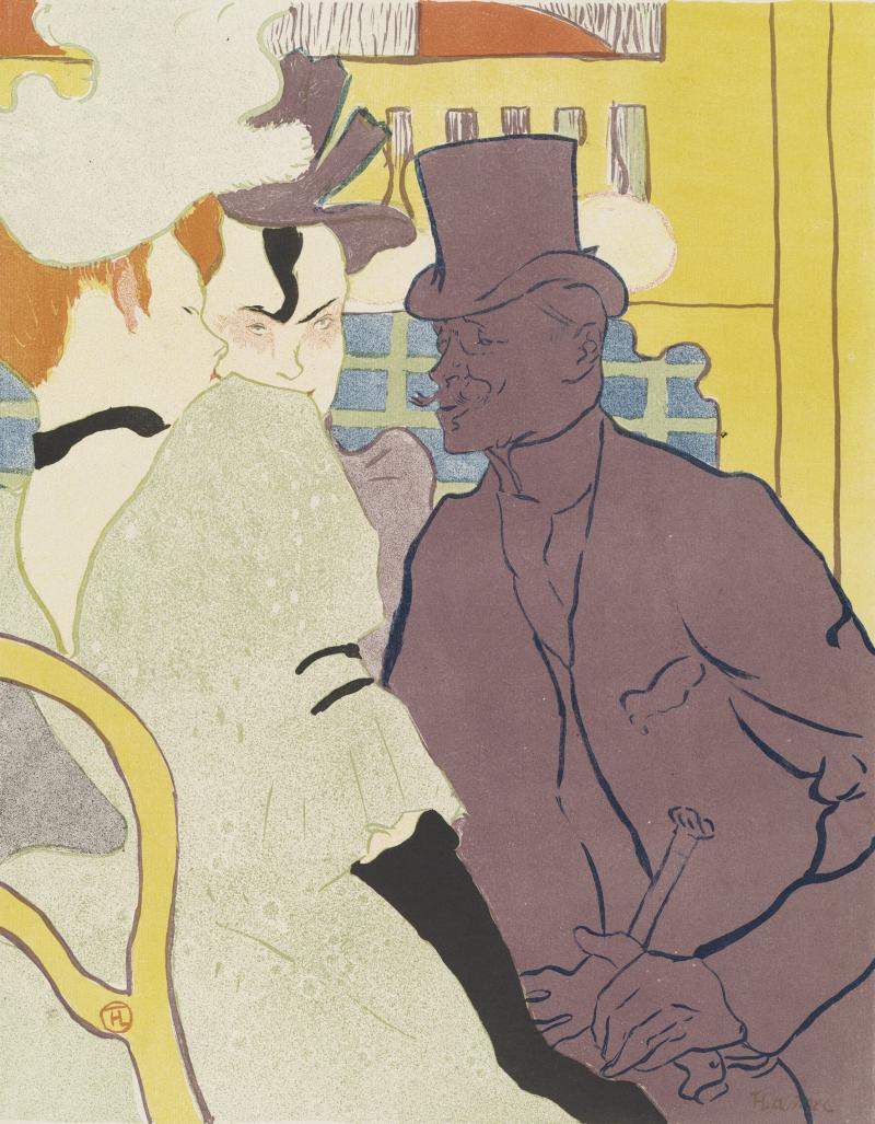 Henri de Toulouse-Lautrec (1864-1901) Der Engländer im Moulin Rouge, 1892 Farblithographie, 571 x 424 mm Hamburger Kunsthalle, Kupferstichkabinett © Hamburger Kunsthalle/bpk Photo: Christoph Irrgang