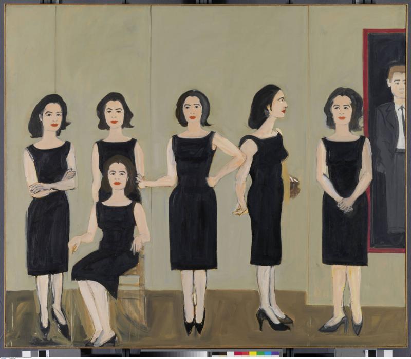 Alex Katz, Gemälde “The Black Dress”,1960, München, Sammlung Brandhorst, © VG Bild-Kunst, Bonn 2013© bpk / Bayerische Staatsgemäldesammlung Bildquelle: Museum für Kunst und Gewerbe