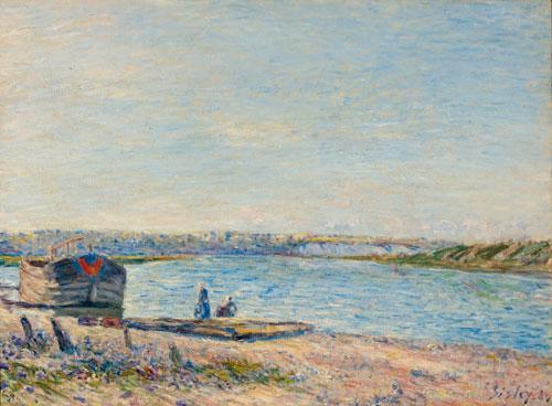 ALFRED SISLEY Les coteaux de Veneux. Vus de Saint Mammès. 1884. Öl auf Leinwand. Signiert und datiert: Sisley 84. 54,5x73,5 cm. CHF 1,6 / 2,2 Mio.