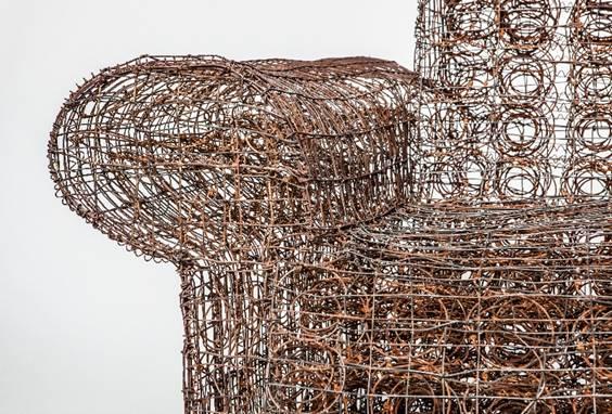 Metal wire sculpture/ Forrest Myers, 1990/ Courtesy of Magen H Gallery