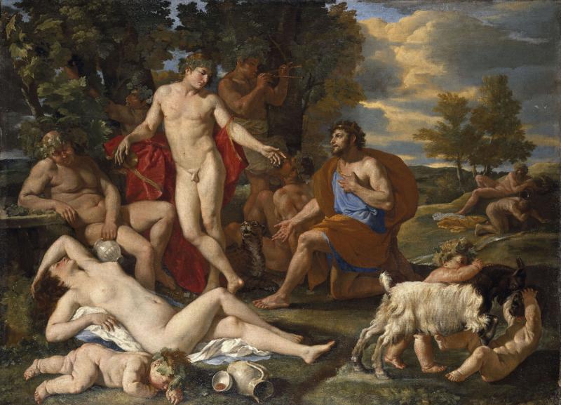 Nicolas Poussin (1594 - 1665), Midas und Bacchus, um 1624, Leinwand, 98,5 x 153 cm © Bayerische Staatsgemäldesammlungen, Alte Pinakothek, München