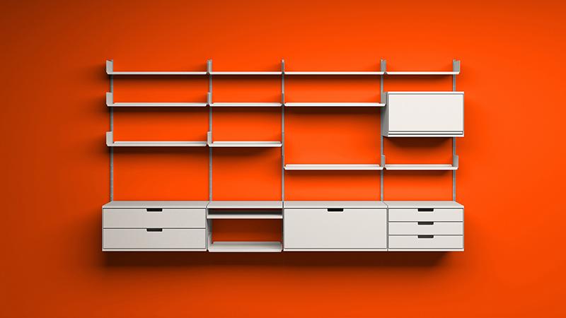 Regalsystem 606 / Universal Shelving System 606, Dieter Rams, Vitsoe, 1960, Foto: Vitsoe London