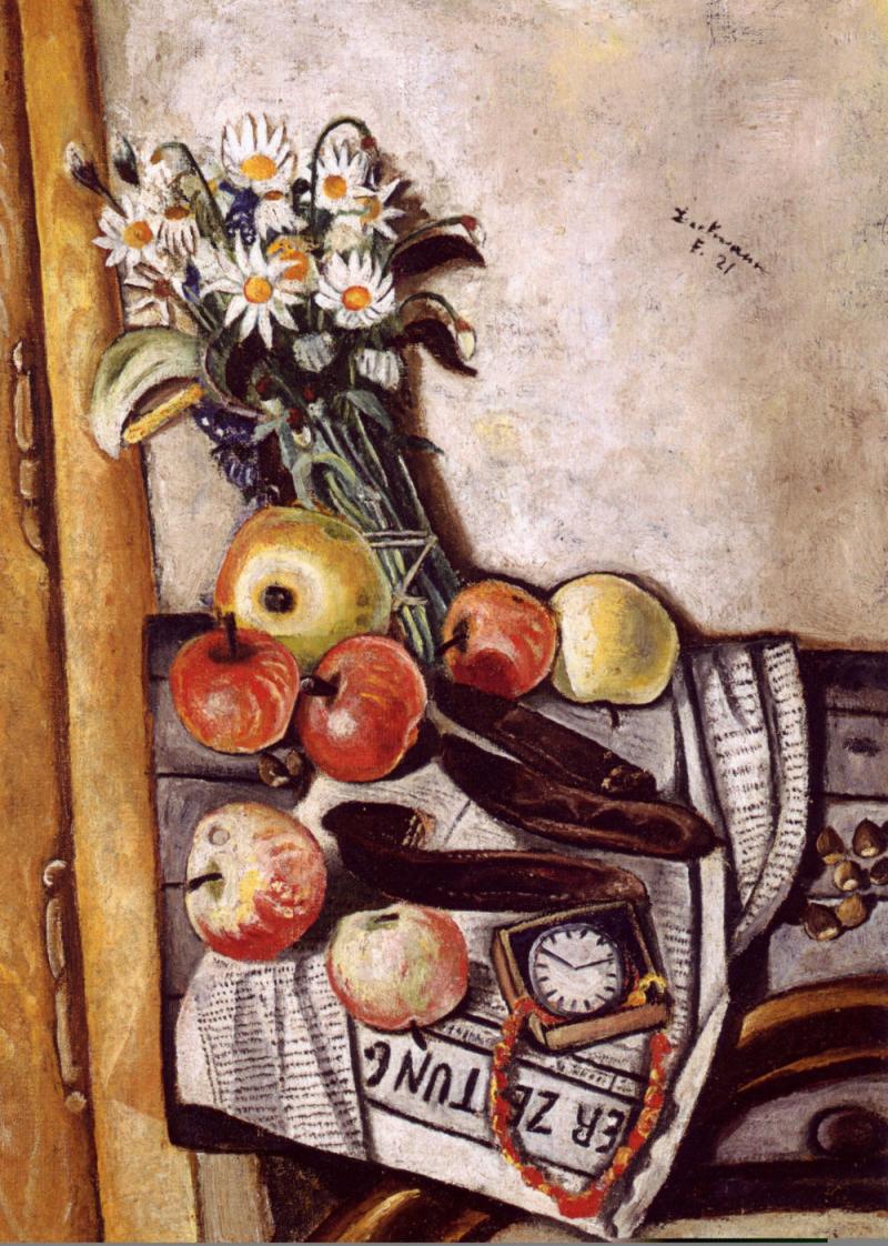 Max Beckmann (1884-1950) Stillleben mit Margeriten, 1921 Öl auf Leinwand, 49,5 x 35,5 cm Norddeutsche Privatsammlung © VG Bild-Kunst, Bonn 2014