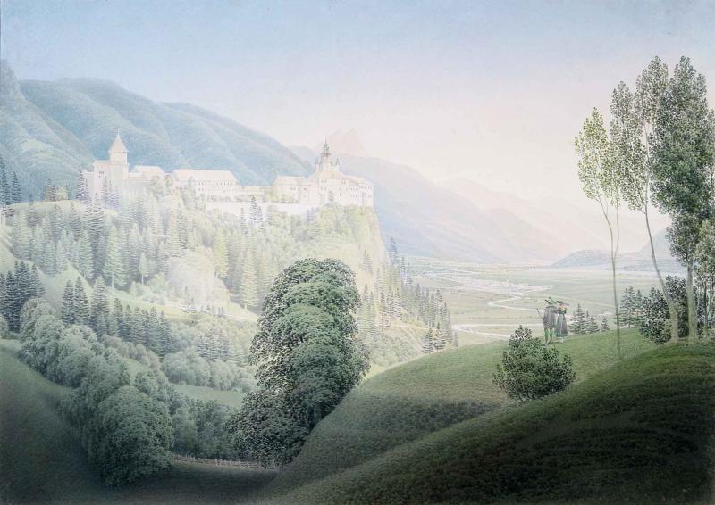 Matthäus Loder Die Burg Strechau über Rottenmann, 1826 Privatbesitz