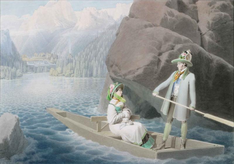 Matthäus Loder Erzherzog Johann und Anna Plochl im Boot (I.), um 1824/25 Privatbesitz