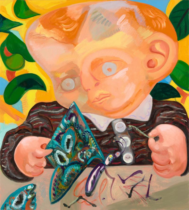 Dana Schutz Butterfly, 2012 Öl auf Leinwand 101,6 x 91,44 cm Courtesy Contemporary Fine Arts Foto: Jochen Littkemann