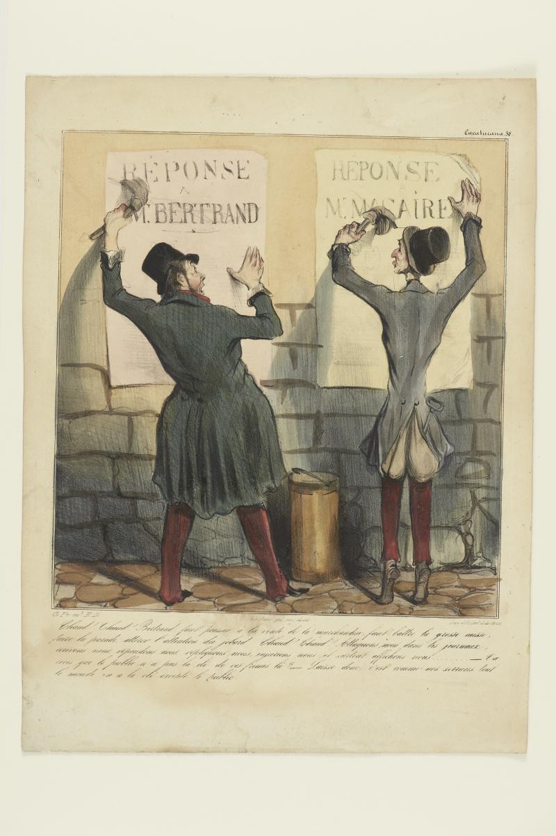 Honoré Daumier: „Chaud! Chaud!“, 1837 Ausführung: Aubert & Junca, Paris Kreidelithografie 35,9 x 26,8 cm Germanisches Nationalmuseum, Nürnberg Kat. Nr. 331