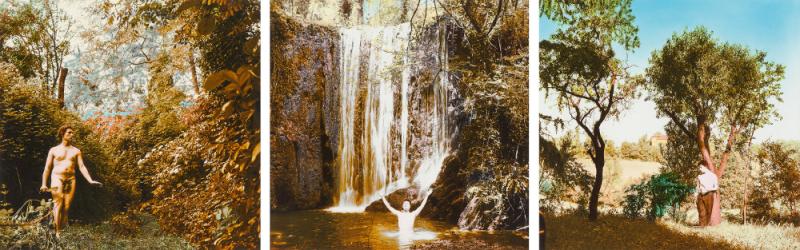 Photokünstlers Florian Merkel  «Triptychon» (Abb. 94171/Limit 2.500 €) ), allesamt mit Eiweißlasur (Keilitz-Farbe)