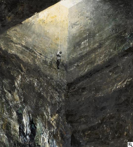 Adrian Ghenie  The Descent | 2003/2004  Öl auf Leinwand | 116,5 × 105cm  Ergebnis: 140.800 Euro