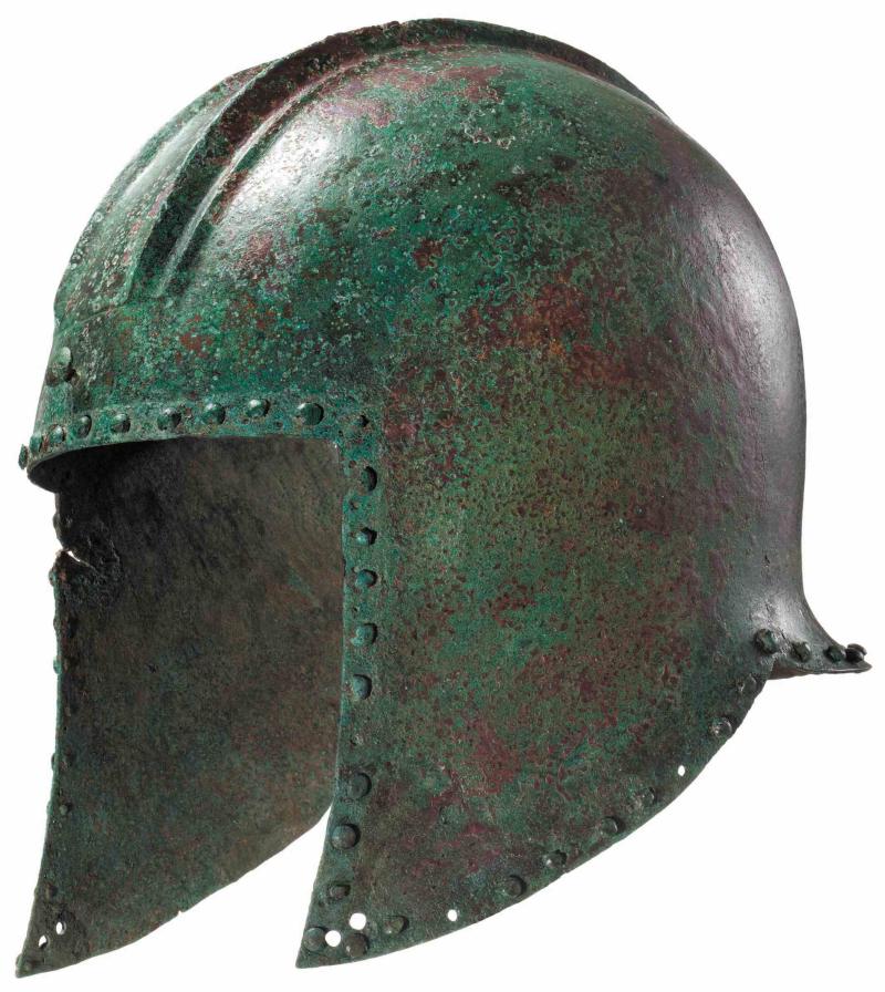 Illyrischer Helm, Ende 7. - Mitte 6. Jahrhundert vor Christus. Zuschlag: 9.500 Euro