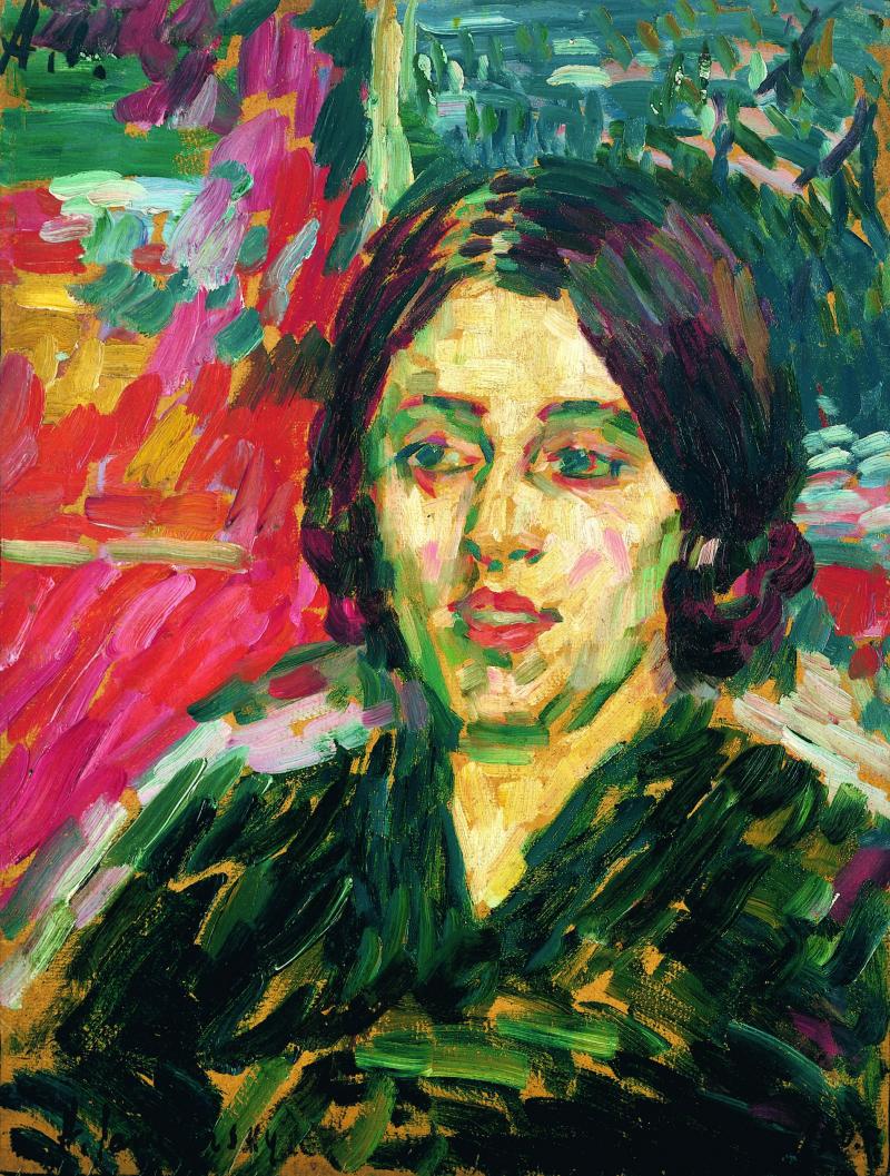 Alexej von Jawlensky Madame Curie I, 1905 Öl/Karton, 50 x 38 cm Sammlung Frank Brabant