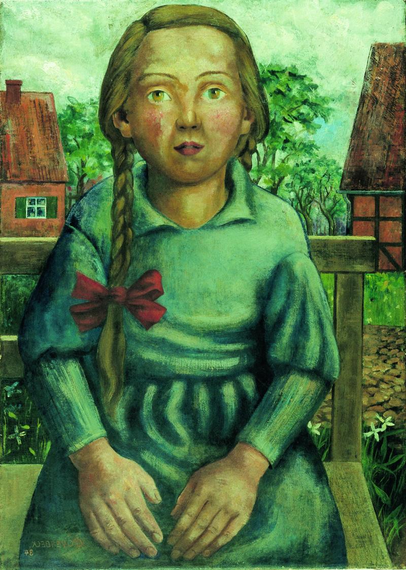 Greta Overbeck-Schenk Junges Mädchen, 1934 Öl/Lwd., 65 x 45 cm Sammlung Frank Brabant