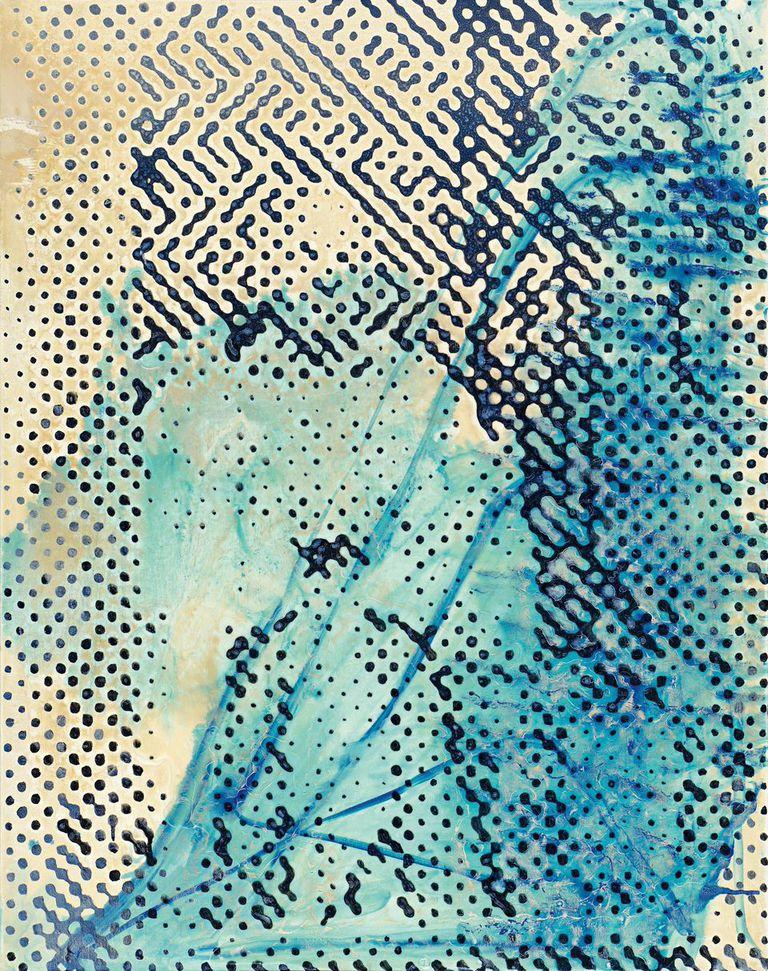 Sigmar Polke  Ohne Titel | 1993  Mischtechnik auf Leinwand | 94,8 x 75,2cm  Ergebnis: 384.000 Euro