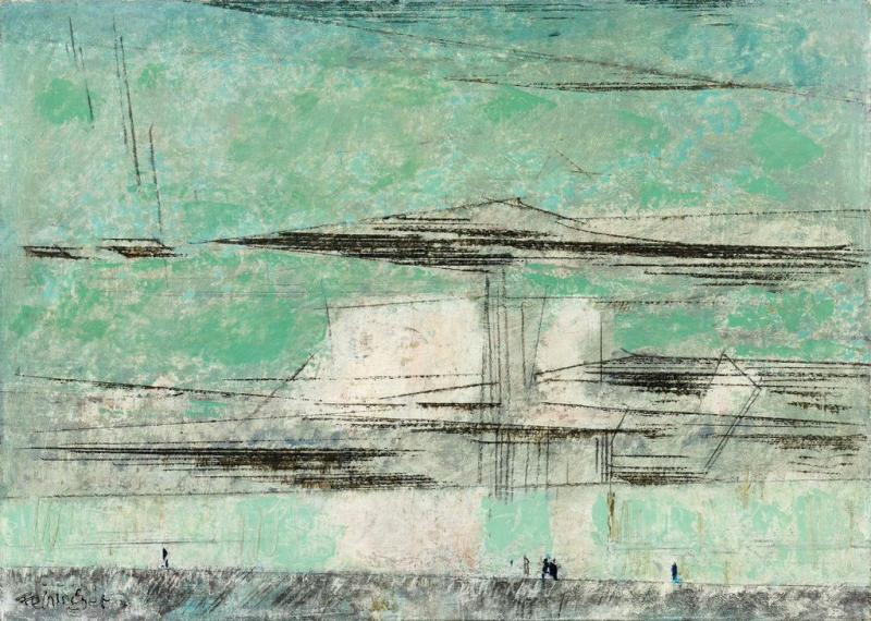 Lyonel Feininger  „Afterglow II“ | 1948  Öl auf Leinwand | 43,5 x 61cm  Ergebnis: 396.500 Euro