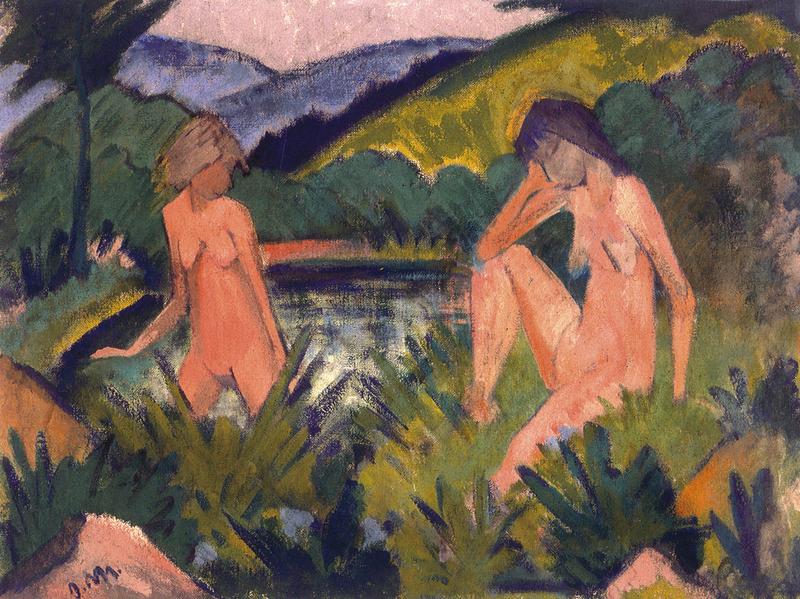 Otto Müller, Mädchen am Wasser, um 1926 © Courtesy of Institut für Kulturaustausch, Tübingen © Bildrecht, Wien 2015